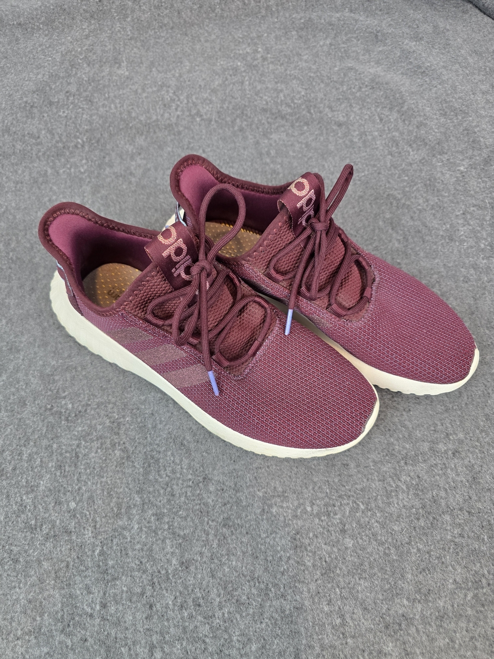 Adidas Women’s Cloudfoam Athletic Sneakers in Burgundy
